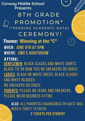 8th Grade Promotion Ceremony Flyer